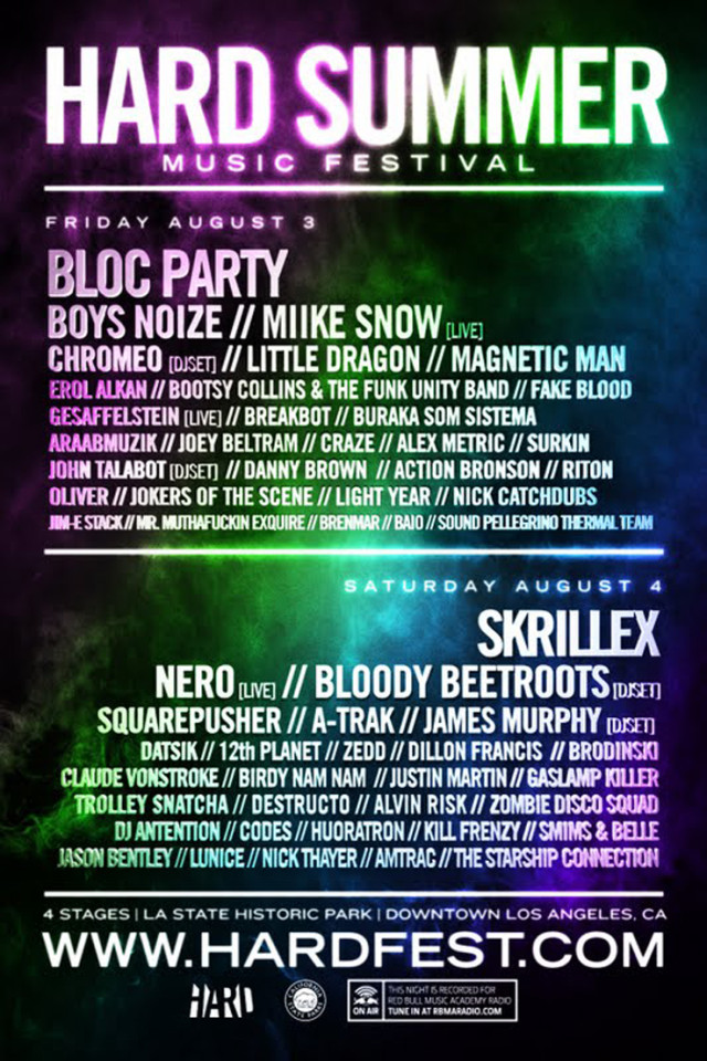 hard summer 2 day lineup