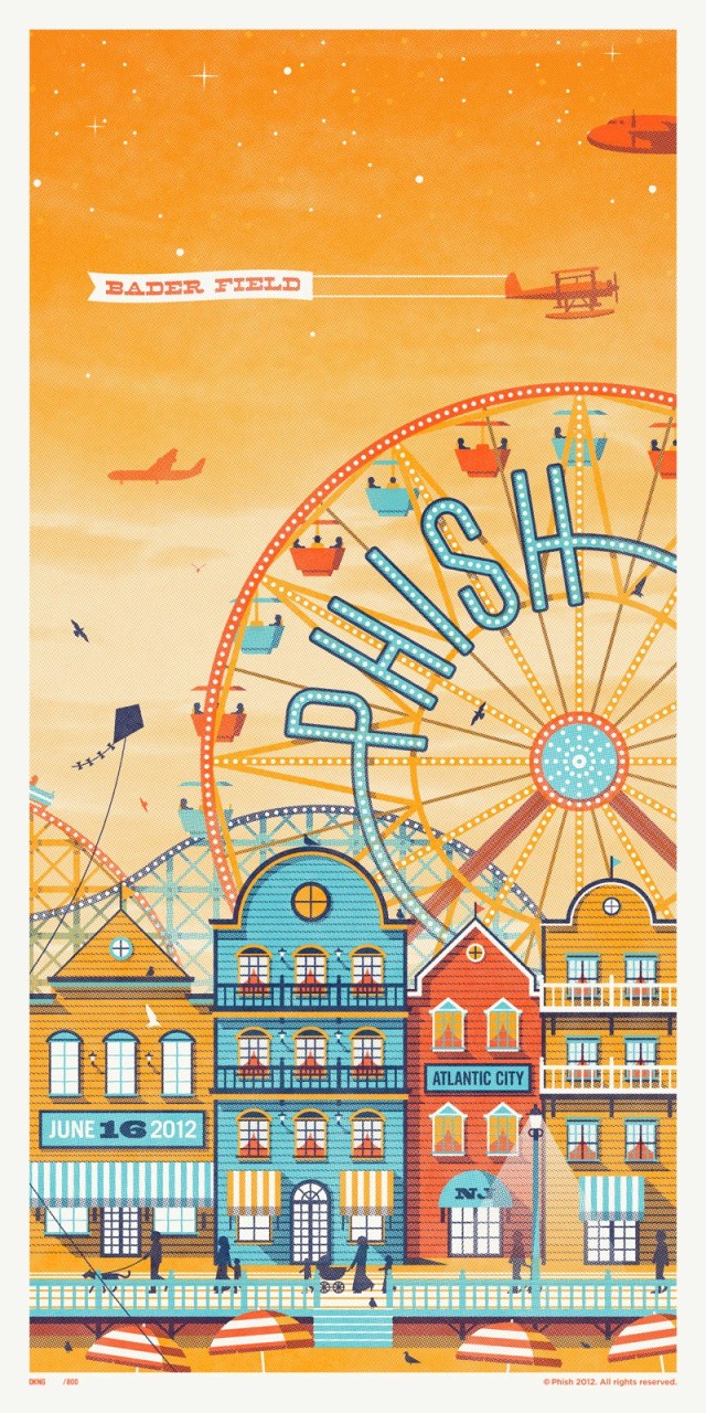 phish bader field poster night 2
