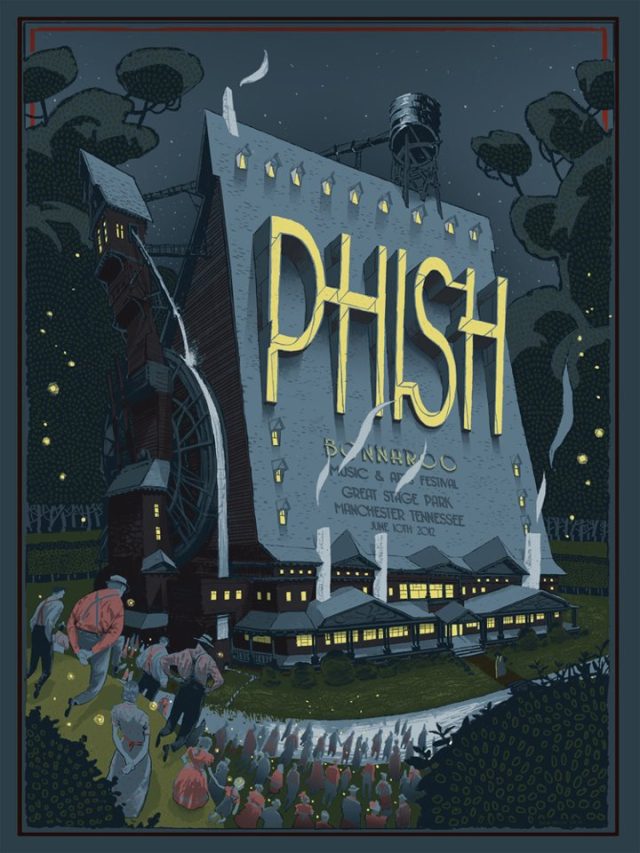 phish bonnaroo 2012 official poster