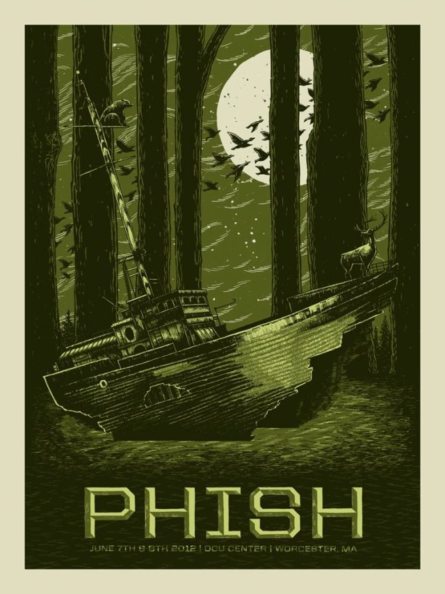 phish dcu poster summer 2012
