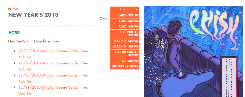 LivePhish.com Live Phish MP3 Downloads FLAC Downloads Live CDs