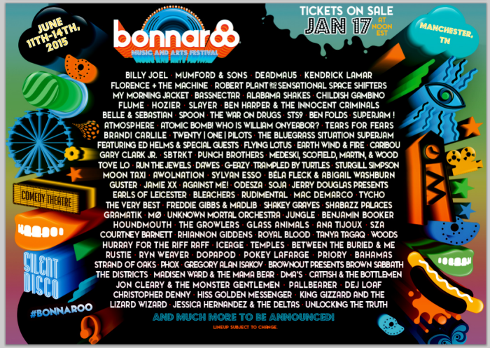 bonnaroo lineup press release