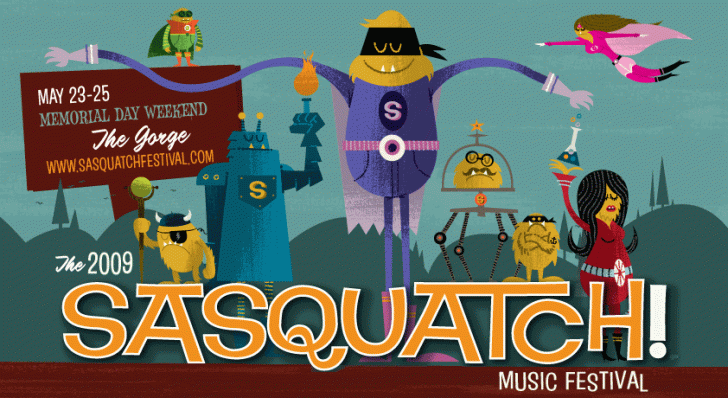2009 Sasquatch! Music Festival Roll Call!