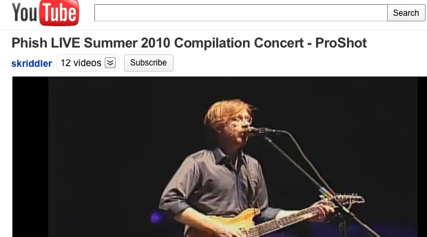 Video: Unofficial Phish Summer 2010 Video Compilation