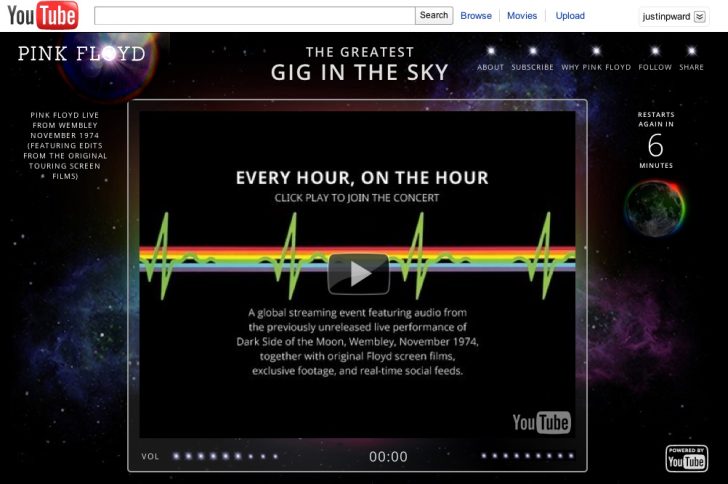 WATCH: Pink Floyd “The Greatest Gig in the Sky” on YouTube