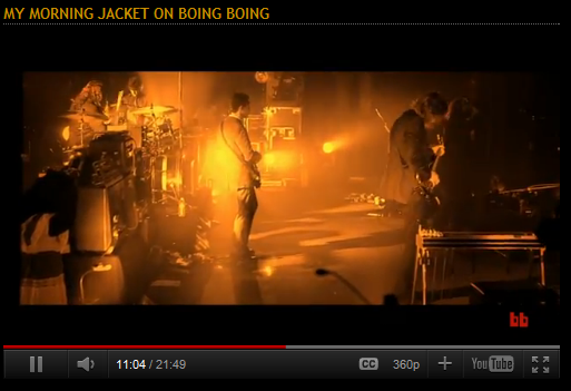 VIDEO: My Morning Jacket @ Boing Boing