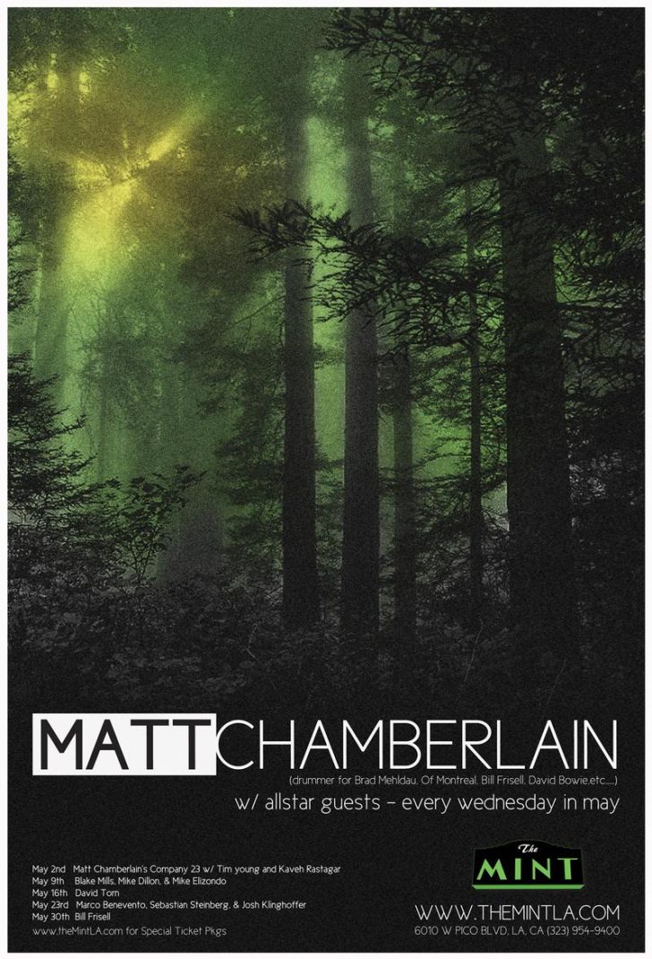 Ticket Alert:  Matt Chamberlain Residency at the Mint Los Angeles in May