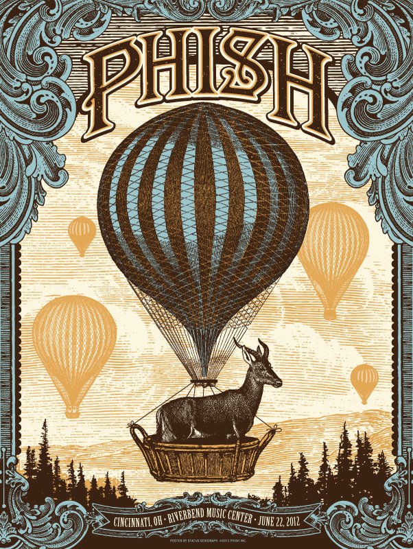 SETLIST / VIDEOS / TWEETS: Phish @ Riverbend Music Center, Cincinnati OH, 6/22/12