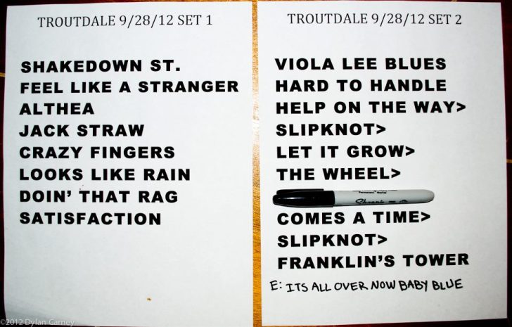 SETLIST / VIDEOS: Furthur @ Edgefield, Troutdale, OR 9/28/12