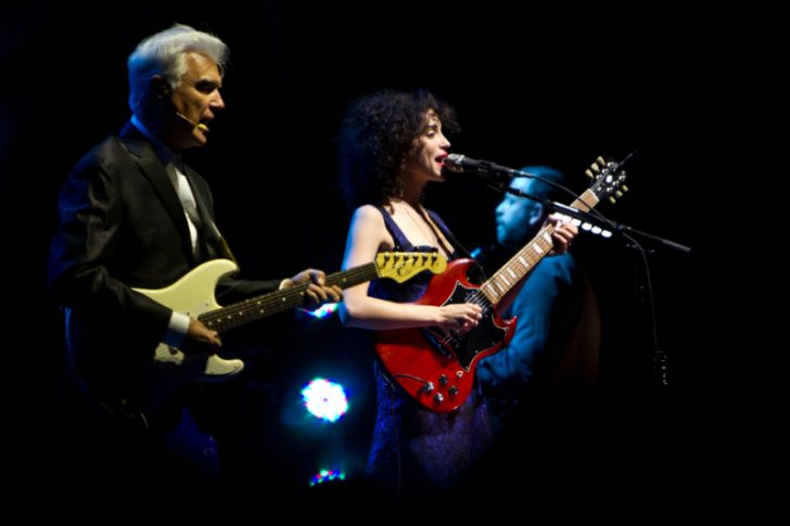 VIDEO: David Byrne & St. Vincent “Love This Giant” Rehearsal