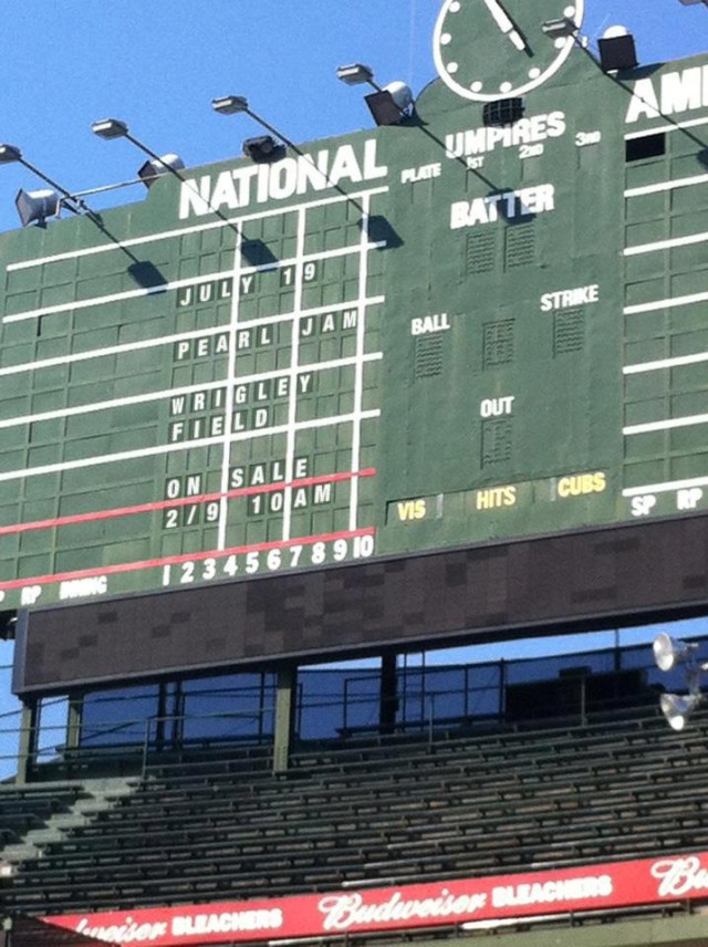 Pearl Jam to Play Wrigley Field! Band Announces London, Chicago Shows