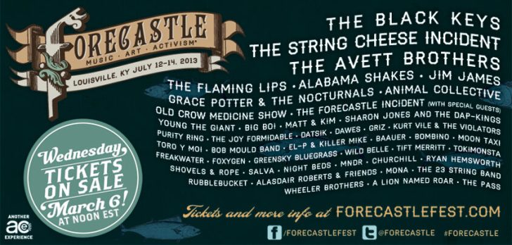 Forecastle Festival 2013 Lineup: Black Keys, String Cheese Incident, Animal Collective and more