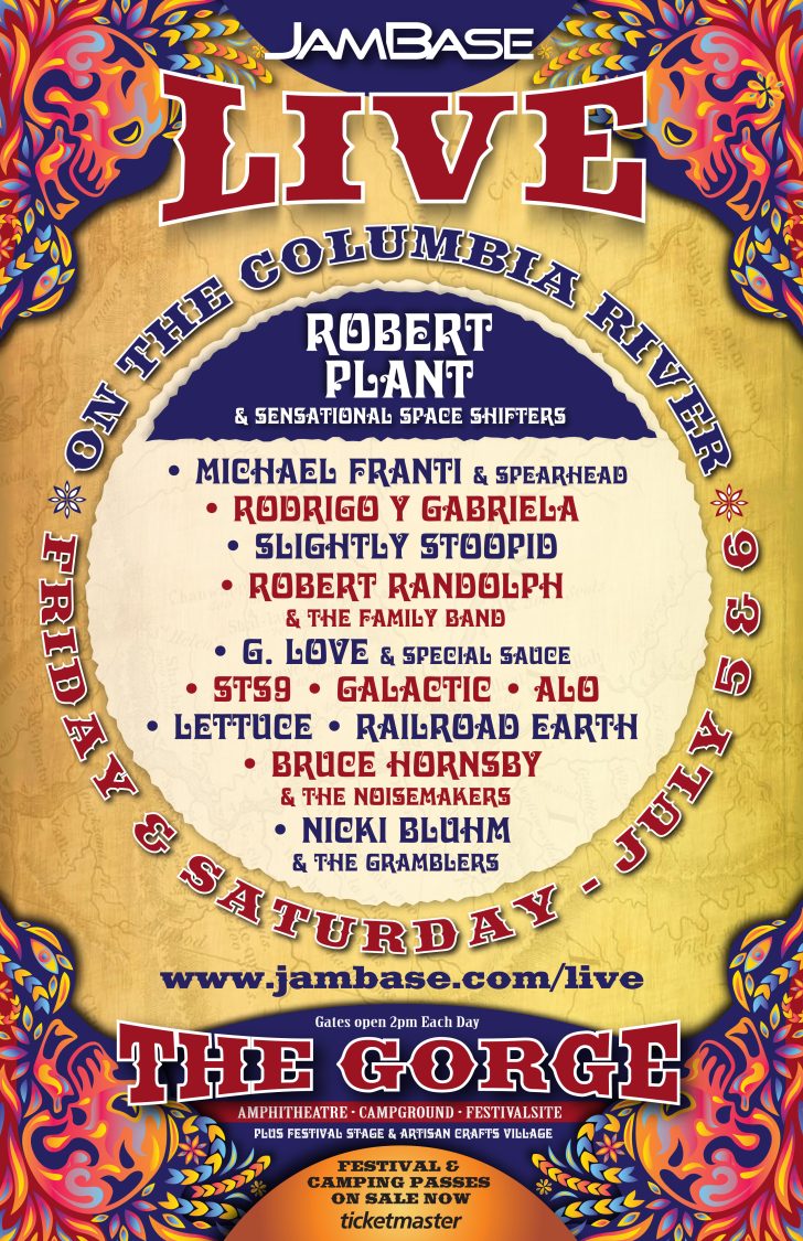 JamBase Live:  Inaugural Lineup includes Robert Plant, STS9, Rodrigo y Gabriela & More