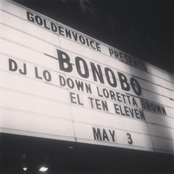 CONCERT RECAP: Bonobo w/ DJ Lo Down Loretta Brown (aka Erykah Badu) @ The Warfield, SF 5/3/13