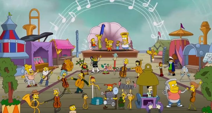 WATCH: The Simpsons – “MusicVille” opening credits