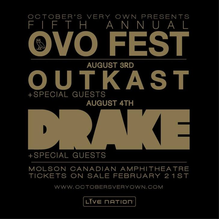 Outkast and Drake booked as headliners for OVO Fest 2014