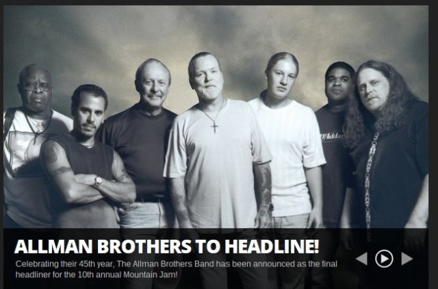 Mountain Jam 2014 announces Allman Brothers Band as final headliner