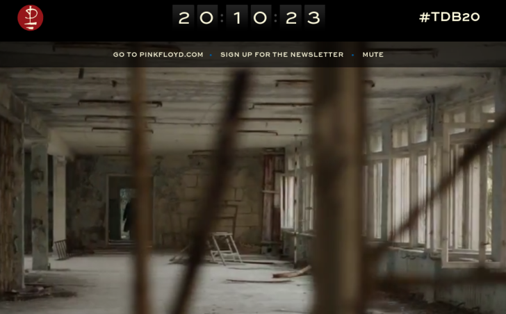 Pink Floyd launches #TDB20 site with countdown