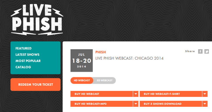 Phish to webcast Northerly Island run in Chicago