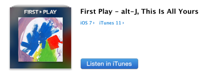Stream the New Alt-J LP, ‘This Is All Yours’, on iTunes Radio