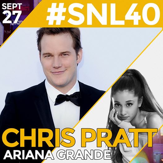Chris Pratt / Ariana Grande Will Star on SNL’s 40th Season Premiere