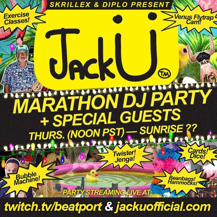Jack Ü Is Doing A 24-Hour Continuous DJ Set Today