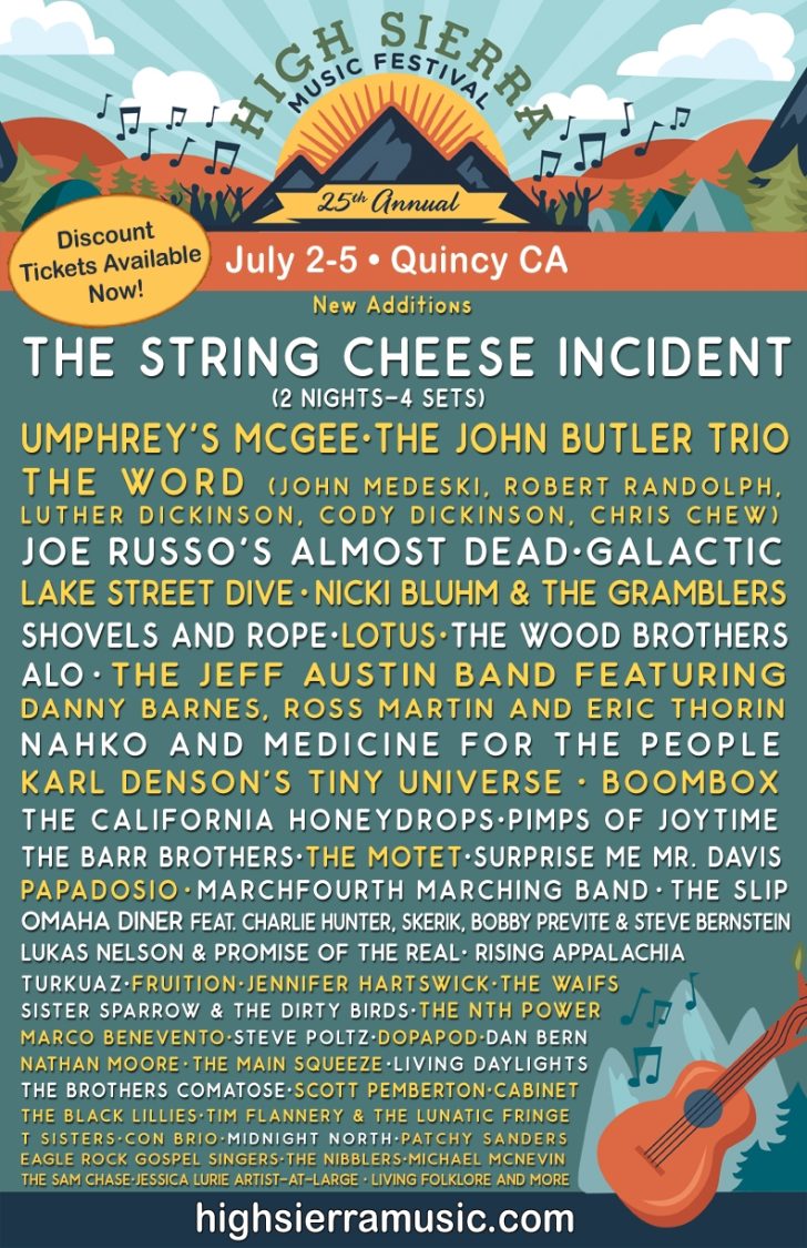 High Sierra 2nd Round Additions include Umphrey’s McGee, The Word, KDTU, The Motet, Lotus + More