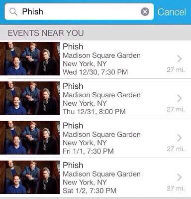 Ticketmaster Leak Confirms Phish Madison Square Garden Run for New Year’s Eve