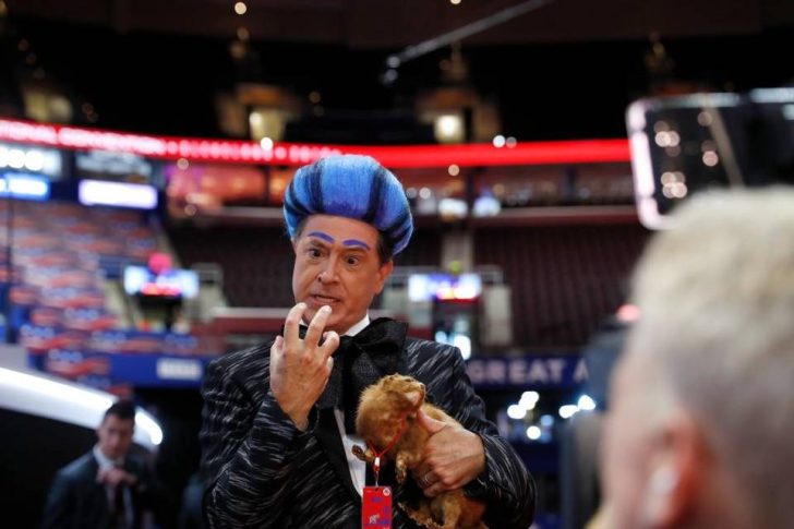 Stephen Colbert Channels David Byrne and Covers Talking Heads “Once in a Lifetime”