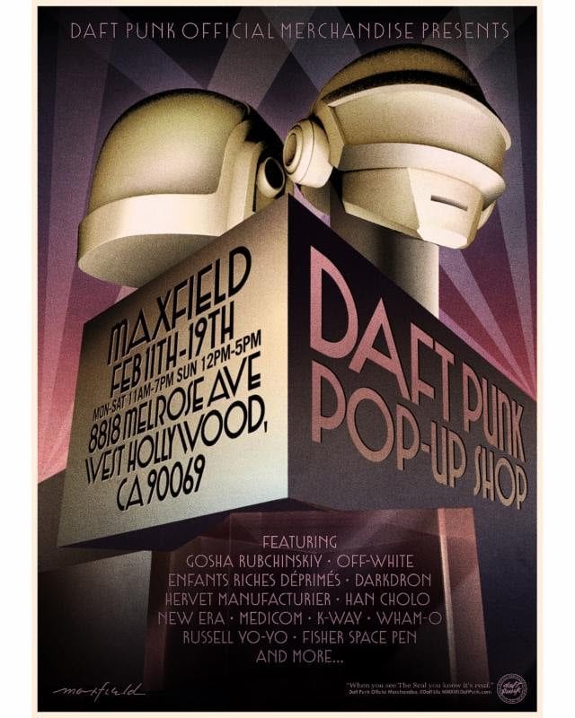 Daft Punk Announce Pop-Up Shop in Los Angeles