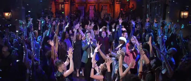 WATCH: Jimmy Fallon Kicks Off The First-Ever Coast to Coast Live SNL with “Let’s Dance”