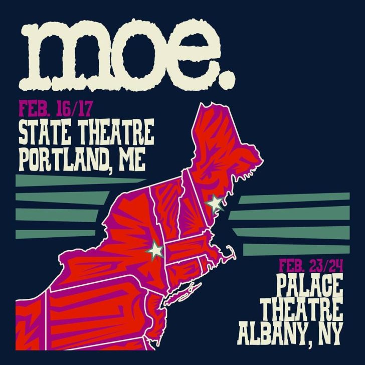 moe. Adds Portland & Albany Runs for February 2018