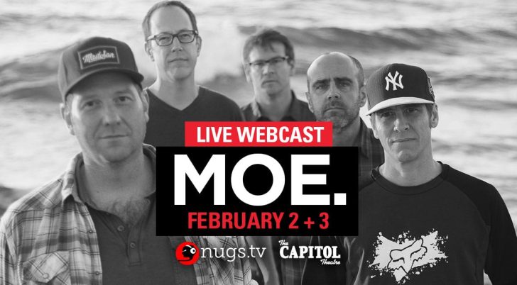 moe. Will Webcast Their Return to the Stage with Rob @ Cap Theatre Via Nugs.tv