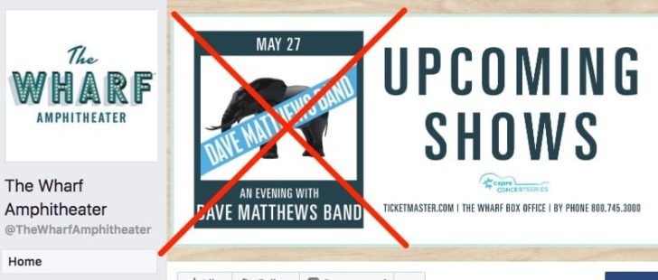 Dave Matthews Band Concert in Alabama Postponed