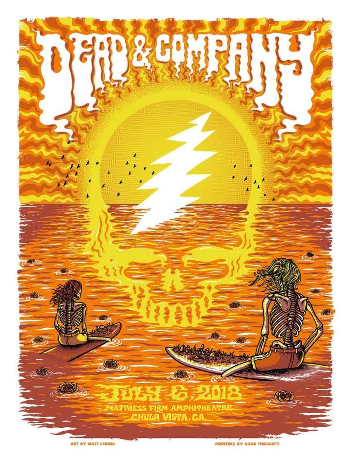 SETLIST / TWEETS: Dead & Company @ Mattress Firm Amphitheatre, Chula Vista CA 7.6.18
