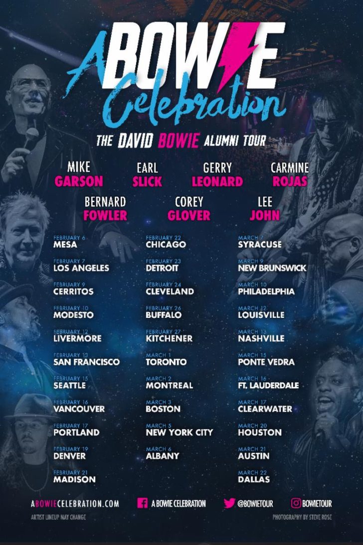 ‘A BOWIE CELEBRATION’ Announces 32-Date 2019 North American Winter Tour