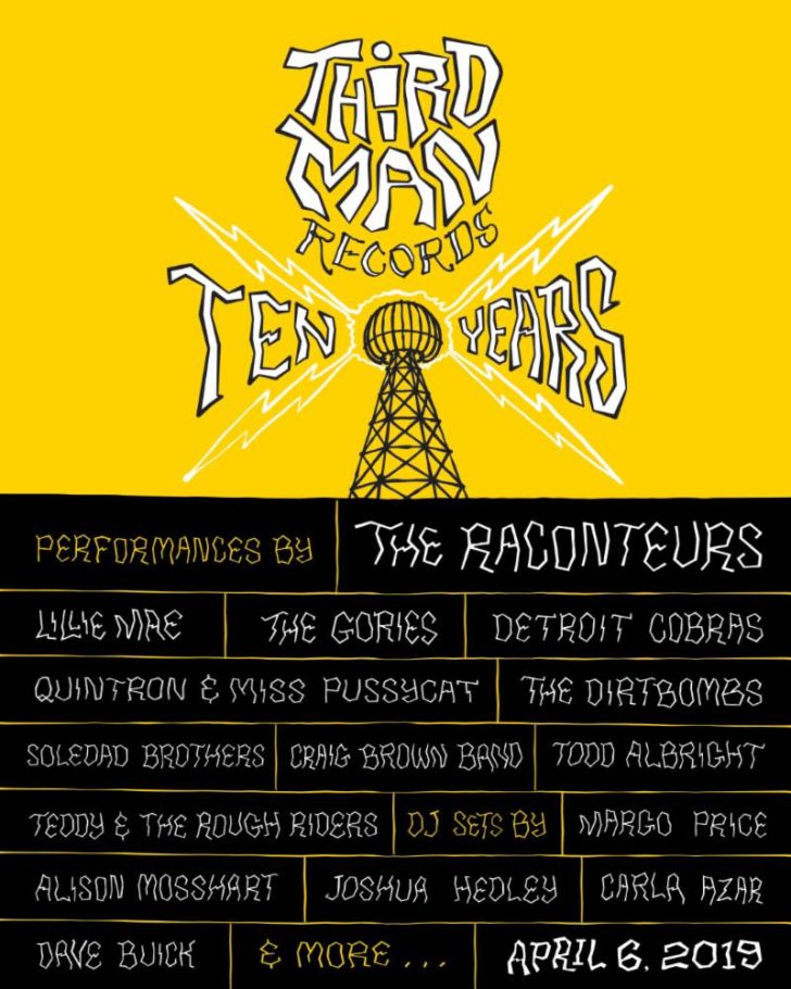 Third Man Records Announces 10 Year Anniversary Party with The Raconteurs