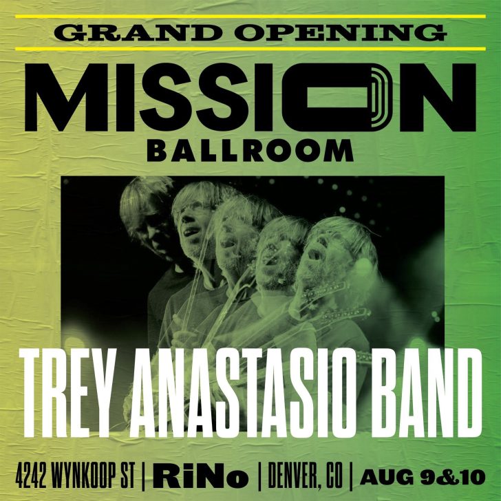 Trey Anastasio Band Adds Denver 2019 August Run to Inaugurate New Venue Mission Ballroom