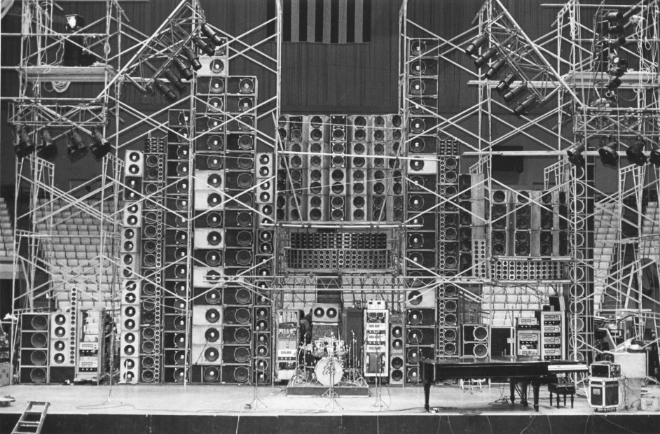 Grateful Dead Wall of Sound Debut @ Cow Palace 3.23.74 © Richard Pechner