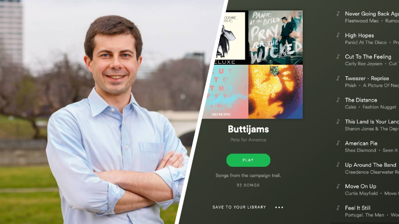 pete buttigieg releases campaign playlist featuring phish fleetwood mac carly rae buttijams