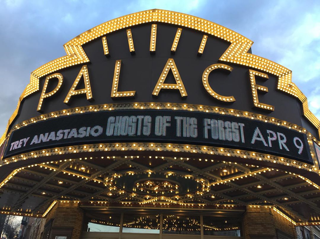 ghosts of the forest palace theatre albany marquee april 9 2019