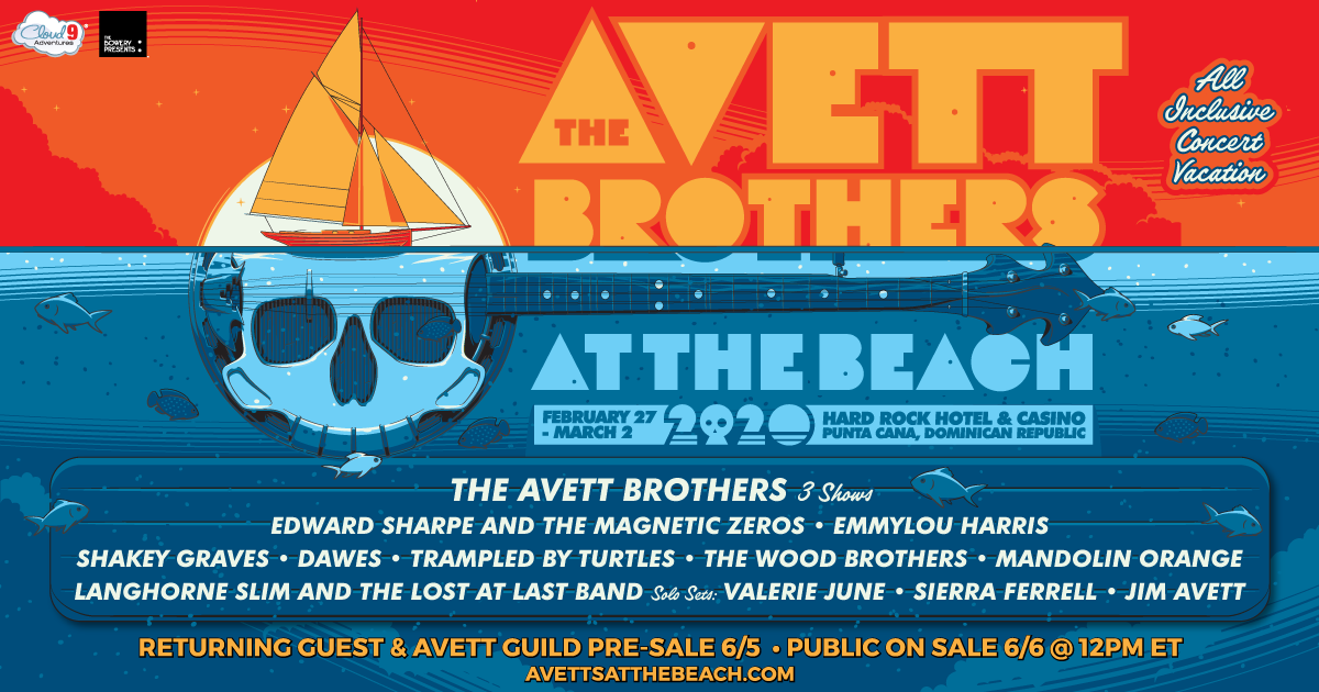 avett brothers at the beach 2020 lineup announced live music blog