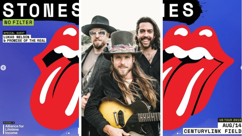 lukas nelson promise rolling stones opening slots