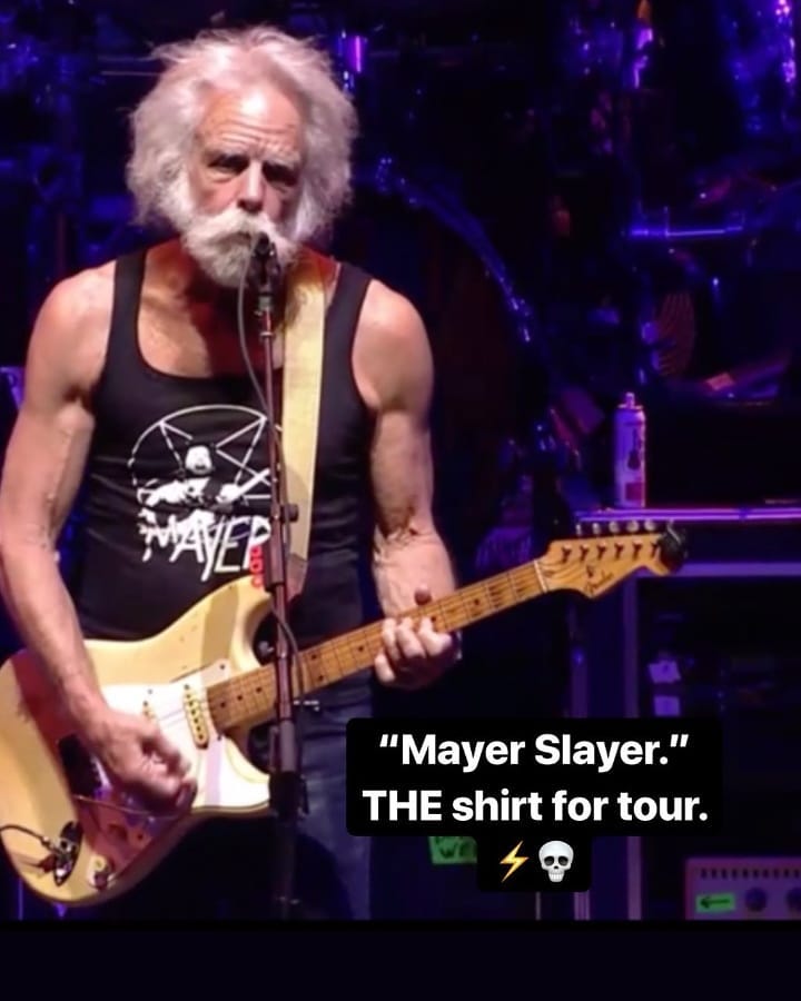 Here’s The John Mayer/Slayer Lot T-Shirt That Bob Weir Wore On Stage at Shoreline