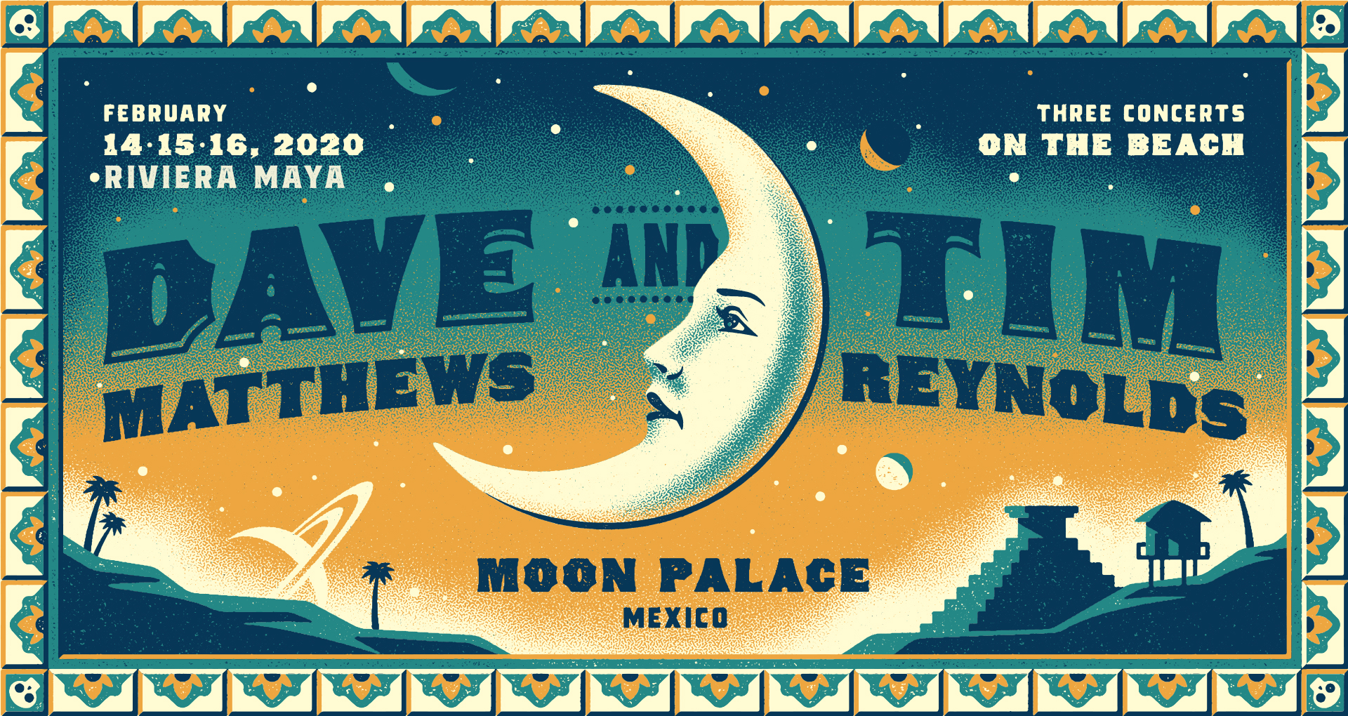 dave matthews tim reynolds riviera maya moon palace mexico february 14-16 2020