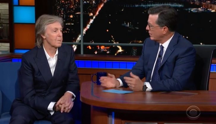 Watch Paul McCartney on Late Show with Stephen Colbert Last Night