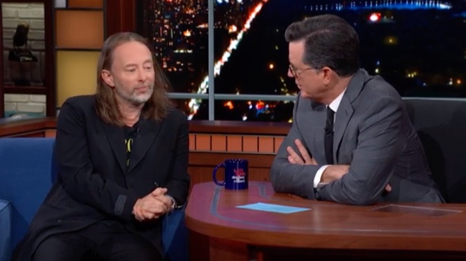 thom yorke stephen colbert interview