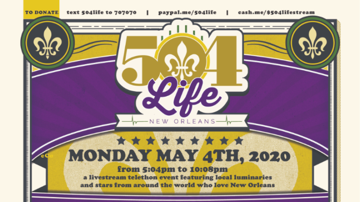 New Orleans Musicians & Stars Team Up Tonight for 504Life Livestream