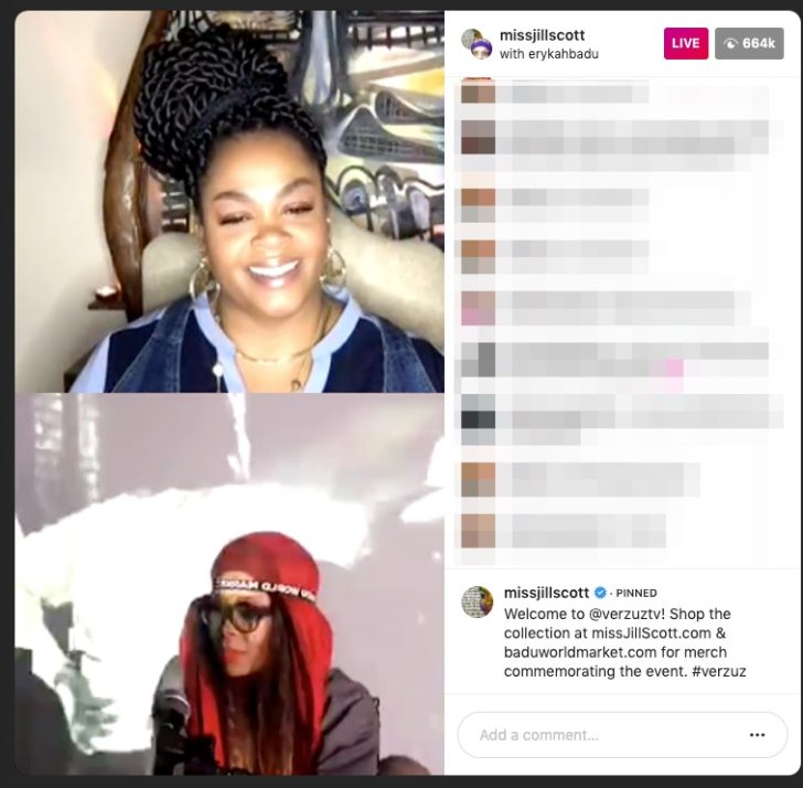 Watch Jill Scott & Erykah Badu Verzuz “Battle” on Instagram Live