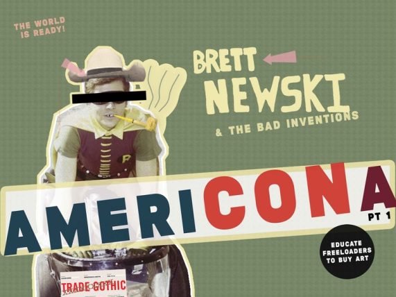 Brett Newski x the Bad Inventions Americona Album Cover